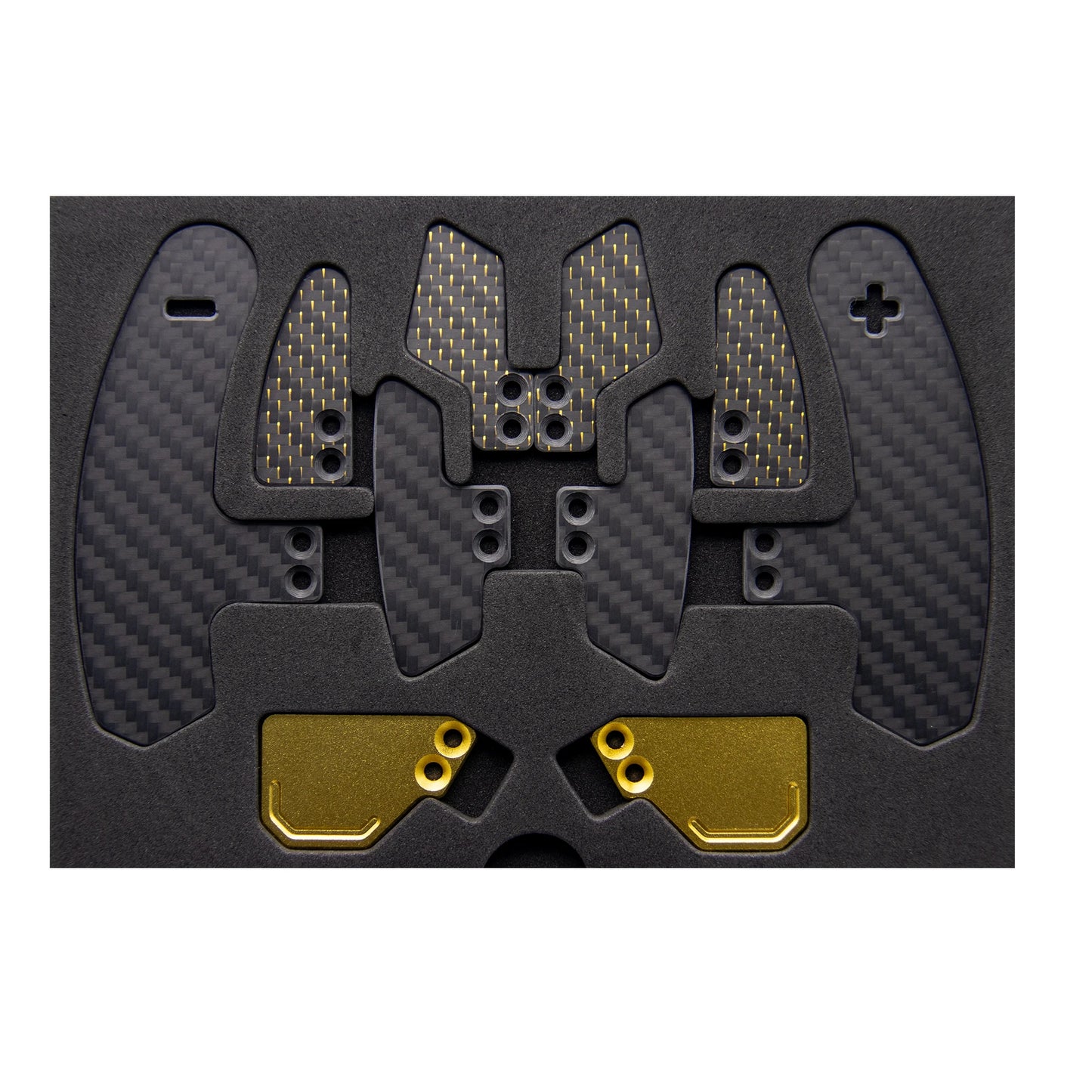 Podium Advanced Paddle Module for Fanatec Featuring magnetic shifters and Hall sensors Carbon Fiber & Aluminum Alloy