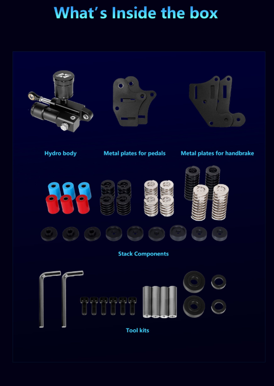 Hydro-Link Pro Kit (A-HPK) für Simnet SP Pedal und SHB Handbremse