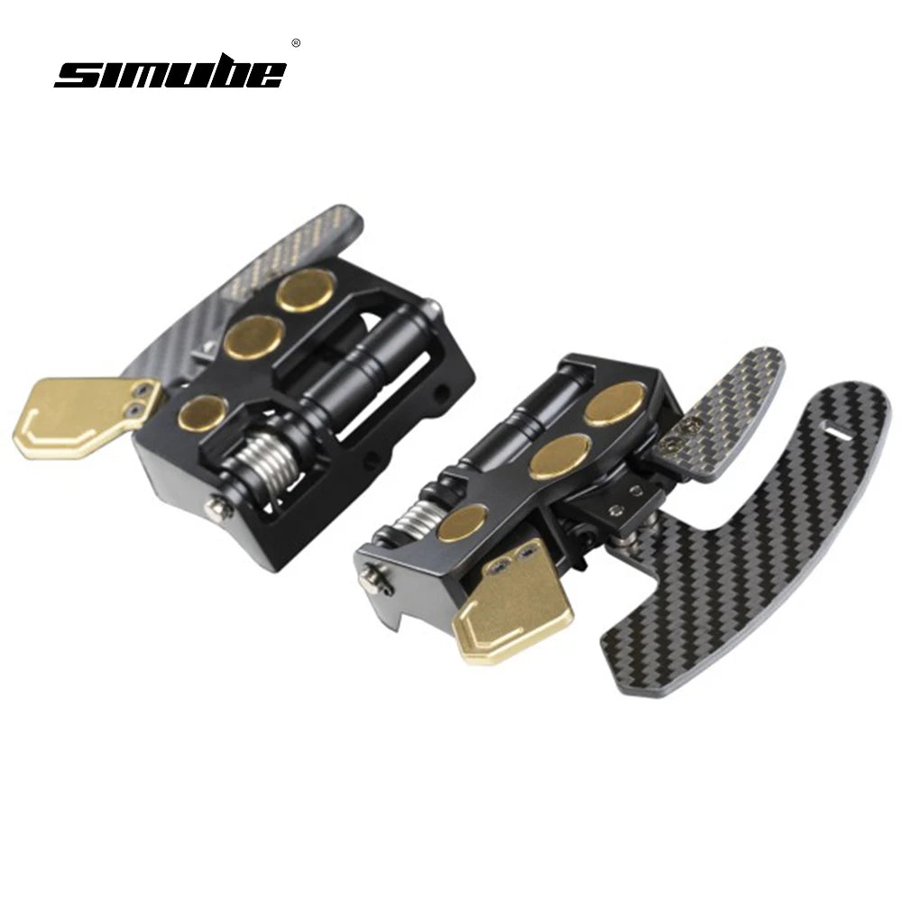Podium Advanced Paddle Module for Fanatec Featuring magnetic shifters and Hall sensors Carbon Fiber & Aluminum Alloy