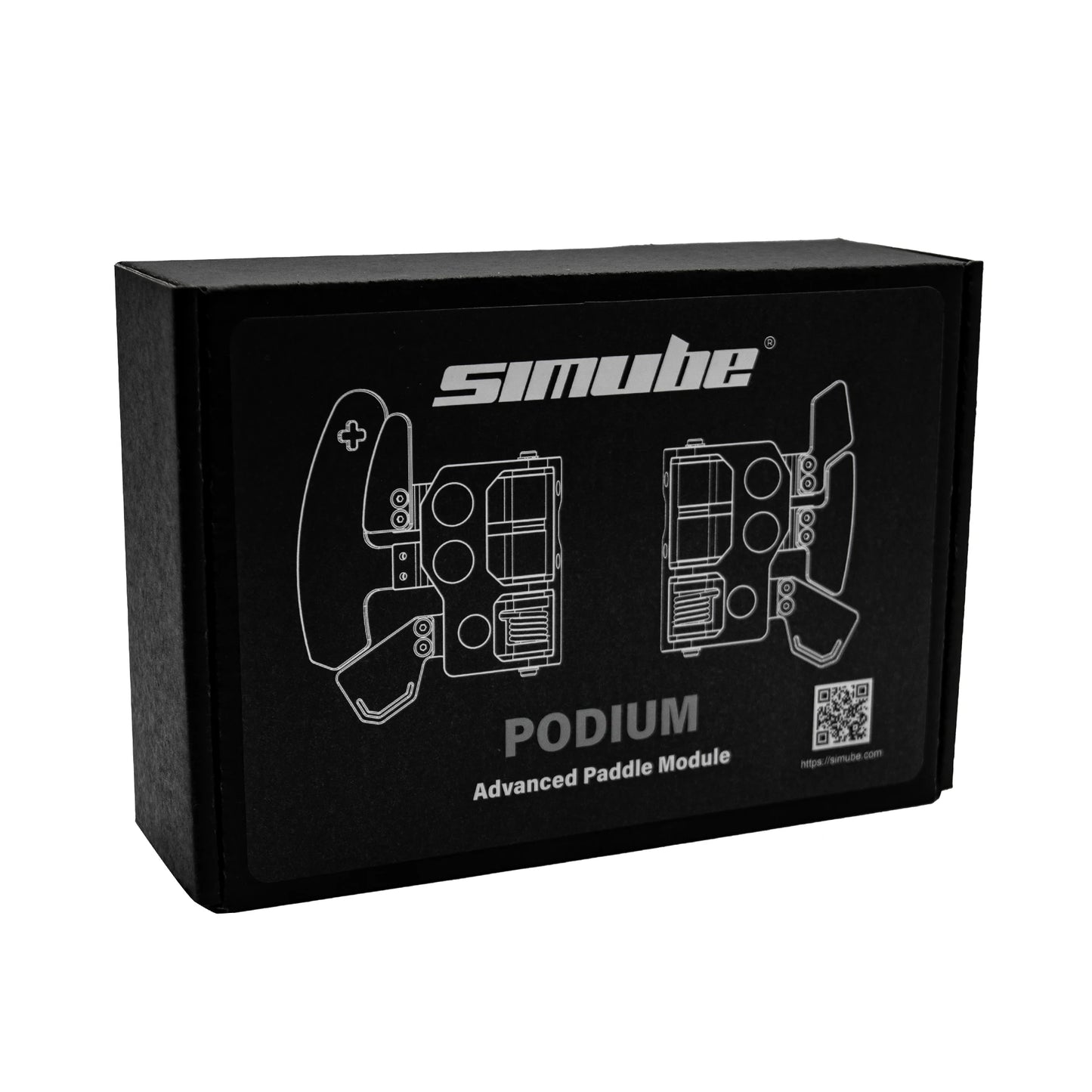 Podium Advanced Paddle Module for Fanatec Featuring magnetic shifters and Hall sensors Carbon Fiber & Aluminum Alloy